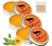 Nerve Relief Balm Original Arnica & Camphor Topical Cream, 3X Bálsamo De Alivio Msm, Fast Absorbing Warming Balm for Back, Knees, Shoulders & Muscle Comfort，3 Sets：One