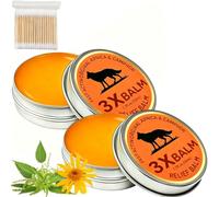 Nerve Relief Balm Original Arnica & Camphor Topical Cream, 3X Bálsamo De Alivio Msm, Fast Absorbing Warming Balm for Back, Knees, Shoulders & Muscle Comfort，2 Sets：One