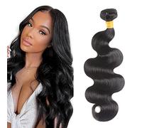 Nervoss Body Wave 1 Pack 100% Unprocessed Brazilian Human Hair 1 Pack Human Hair Natural Black Brazilian Body Wave Human Hair 30 Inch