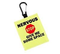 Nervous/Anxious Give Me Space Alert Hanging Patch Caution Stop Dog Alert Hanging Patches Nervous Dog Hanging Dog Alert Patches (Nervous -G)