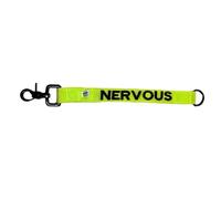 Nervous Dog Leash Extender, Embroidered Neon Yellow, High-Visibility Lead Warning Label