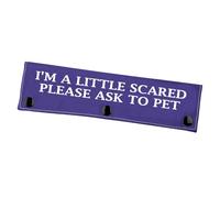 Nervous Dog Leash Sleeve A Little Scared Please Ask to Pet Leash Wrap Social Distancing Gift (Please Ask to pet)