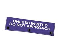Nervous Dog Leash Sleeve Unless Invited Do Not Approach Leash Wrap Social Distancing Gift (Unless Invited)