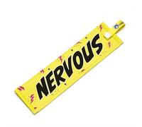 NERVOUS Space Awareness Sleeve for Reactive Dogs, Waterproof, Double Sided Slip-on for the Dog Lead (Yellow & Pink)