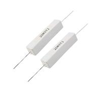 Nerzalie 2 Pcs Wire Wound Ceramic Cement Resistor 8 Ohm 20W 5%