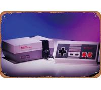 Nes Gaming Set Poster and Pub Bar Vintage classic Tin Sign Metal Art Funny for Bathroom Decor Gifts Home Coffee Wall Stickers 8x12 Inches