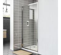 Nes Home 1100mm Chrome Tempered Glass Sliding Door Panel for Shower Enclosure