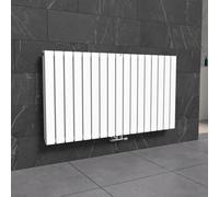 Nes Home 1158 X 600 mm Horizontal Flat Panel White Designer Radiator