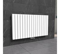 Nes Home 1158 X 600 mm Side Connection Horizontal Flat Panel Side Connection White Designer Radiator