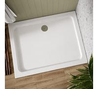 Nes Home 1200 x 800 mm Rectangular Shower Tray White