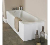 Nes Home 1500mm Standard White Round Single Ended Bath Acrylic