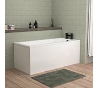 Nes Home 1500mm X 700mm Standard Square Single Ended Bath With Legs White