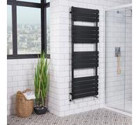 Nes Home 1600 X 600 mm Matte Black Flat Panel Towel Radiator