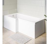 Nes Home 1700 X 850mm Acrylic Square Left Hand L Shaped Shower Bath