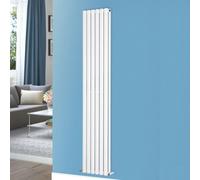 Nes Home 1800 X 360mm Double Oval Tube White Designer Radiator