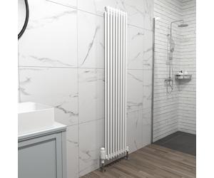 Nes Home 1800 X 380 mm Double Column White Traditional Radiator
