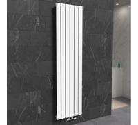 Nes Home 1800 X 410 mm Central Connection Vertical Flat Panel White Designer Radiator