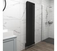 Nes Home 1800 X 470 mm Triple Column Matte Black Radiator