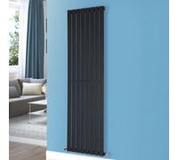 Nes Home 1800 X 546 mm Single Flat Panel Matte Black Radiator