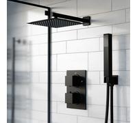 Nes Home 2 Dial 2 Way Square Concealed Thermostatic Shower Mixer,head & Handset Set