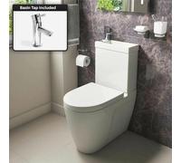 Nes Home 2 in 1 Compact Basin and Toilet with Mini Mono Basin Mixer