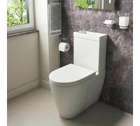 Nes Home 2 In 1 White Basin Close Coupled Toilet Combo Space Saver Cloakroom Unit