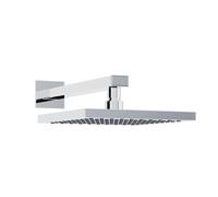 Nes Home 200 mm Square Fixed Shower Head With 380mm Wall Mounted Arm