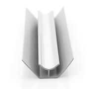 Nes Home 2700 mm Corner White Trim For 5mm Shower Wall Panels Cladding Pvc 2.7M Long Set Of 4