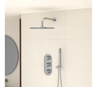 Nes Home 3 Dial 3 Outlet Concealed Thermostatic Shower - Round shower set