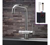 Nes Home 3 In 1 Single Lever Boiler Chrome Kitchen Mixer Complete Tap Set