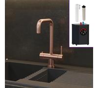 Nes Home 3 in 1 Single Lever Boiler Complete Kitchen Mixer Tap Set - Copper