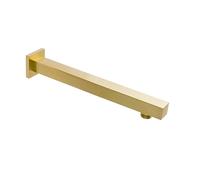 Nes Home 300mm Brushed Brass Square Wall Mounted Shower Arm
