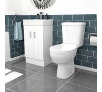 Nes Home 450mm Floorstanding Basin Vanity Unit And Close Coupled Toilet