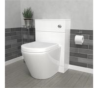 Nes Home 500mm Back To Wall Rimless Toilet with WC Unit Gloss White