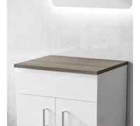 Nes Home 505mm Oak MDF Bathroom Worktop For Vanity Cabinet