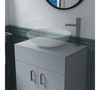 Nes Home 600mm Grey Moisture Resistant Vanity Cabinet Worktop