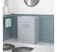 Nes Home 600mm Vanity Unit Cabinet With Worktop Matte Grey