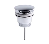 Nes Home 68mm Chrome Round Click Clack Sprung Bath Waste with Overflow