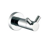 Nes Home 70mm Round Double Robe Hook Chrome