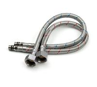 Nes Home 900mm Pair Of G 1/2" Bsp Kitchen Or Basin Mixer Flexible Pipe Tails M10,10mm