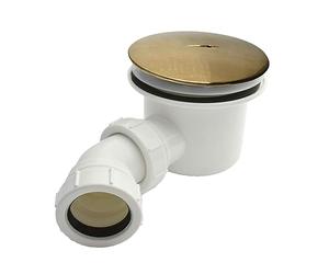 Nes Home 90mm Brass Top Fast Flow Shower Tray Waste for Shower Enclosures