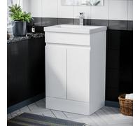 Alaska 500mm Freestanding Bathroom Basin Vanity Unit White