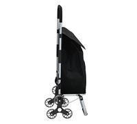 Nes Home Aluminium Lightweight Shopping Grocery Trolley with Stair Climbing Wheels