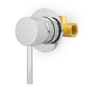 Nes Home Apex Wall Mounted Round Concealed Manual Mixer Valve 1/2" Hot And Cold