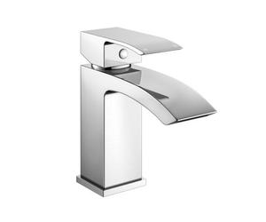 Nes Home Arke Bathroom Luxury Basin Sink Mono Mixer Waterfall Chrome Single Lever Tap