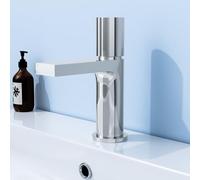 Nes Home Arte Handleless Futuristic Chrome Basin Mixer Tap Deck Mounted Brass Core
