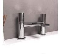 Nes Home Arte Handleless Futuristic Polished Chrome Bath Filler Tap Deck Mounted Brass