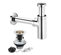 Nes Home Basin Sink Bottle Trap Waste + Plug,Chain,Slotted Drain Waste Premium