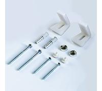 Nes Home Bathroom Angled Floor WC Toilet Pan Bidet Side Fixing Fitting Kit Inc Brackets