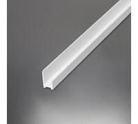 Nes Home Bathroom Base Seal White 10mm Trims For Shower Wall Panels Pvc Cladding 2.4M Long Fitting